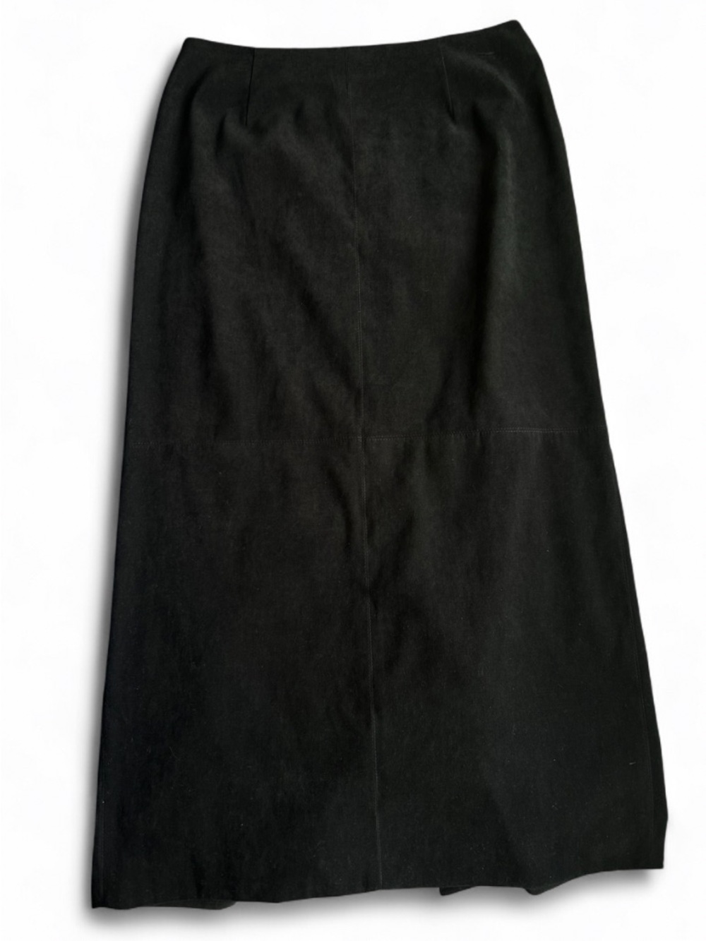 Talbots Stretch Black A-Line Maxi Skirt